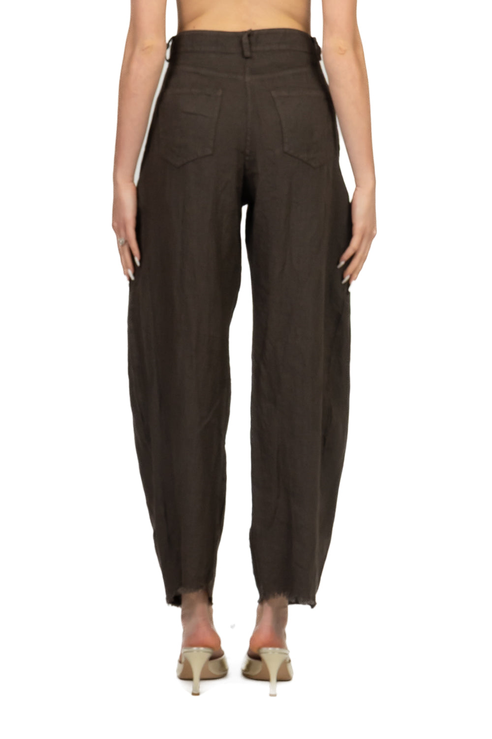 Tensione In - Pantalone barrel in lino Art. S26PJ93
