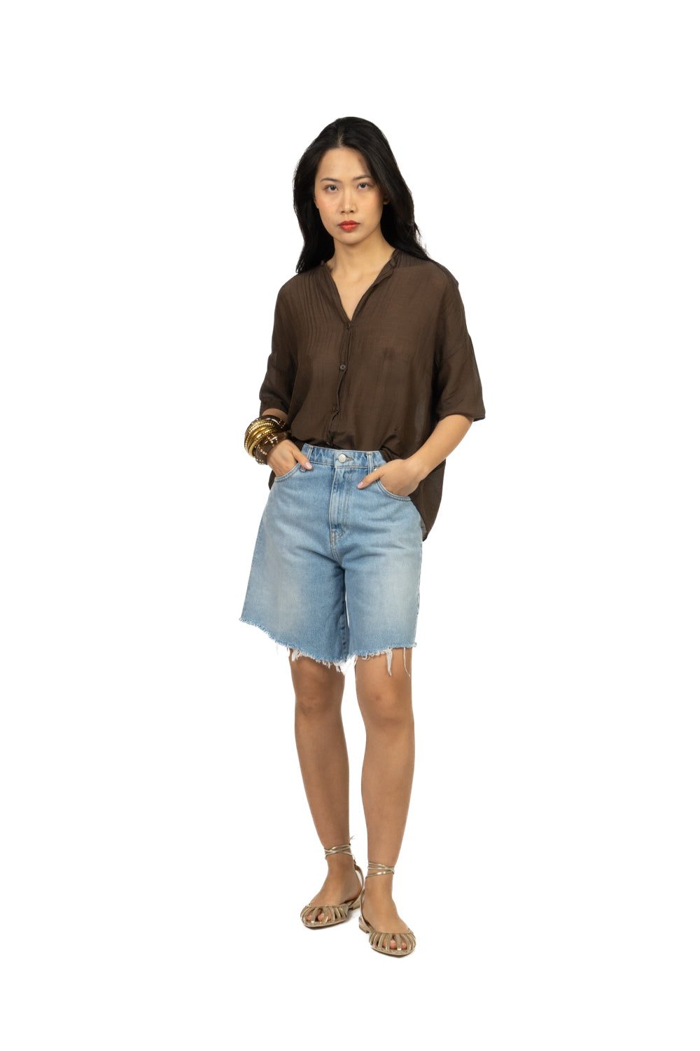 Vicolo - Camicia in mussola mezza manica Art. TAB0670