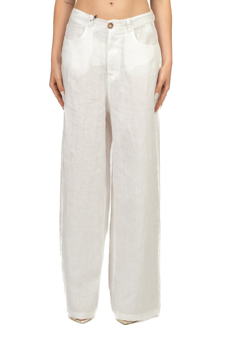 Tensione In - Pantalone GIUSI palazzo in lino Art. S26PE55