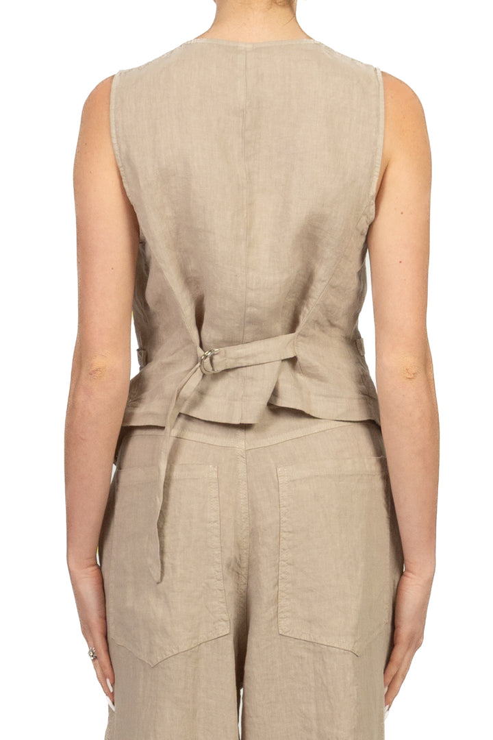 Tensione In - Gilet in lino  Art. S26JJ00
