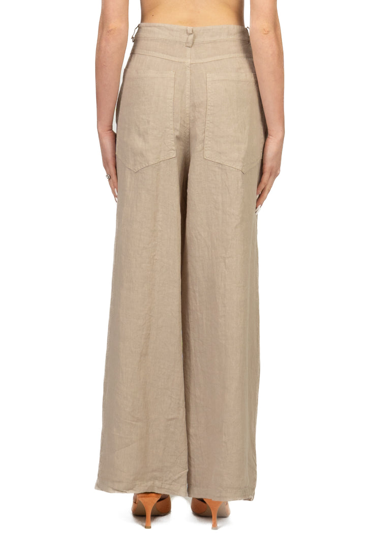 Tensione In - Pantalone GIUSI palazzo in lino Art. S26PE55