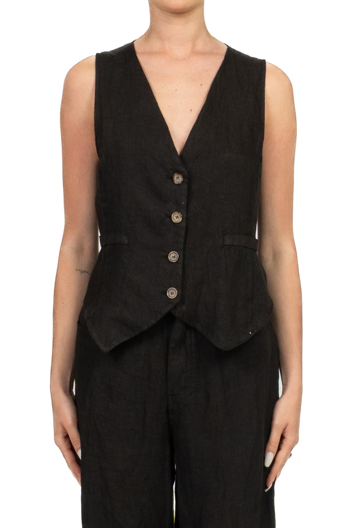 Tensione In - Gilet in lino  Art. S26JJ00