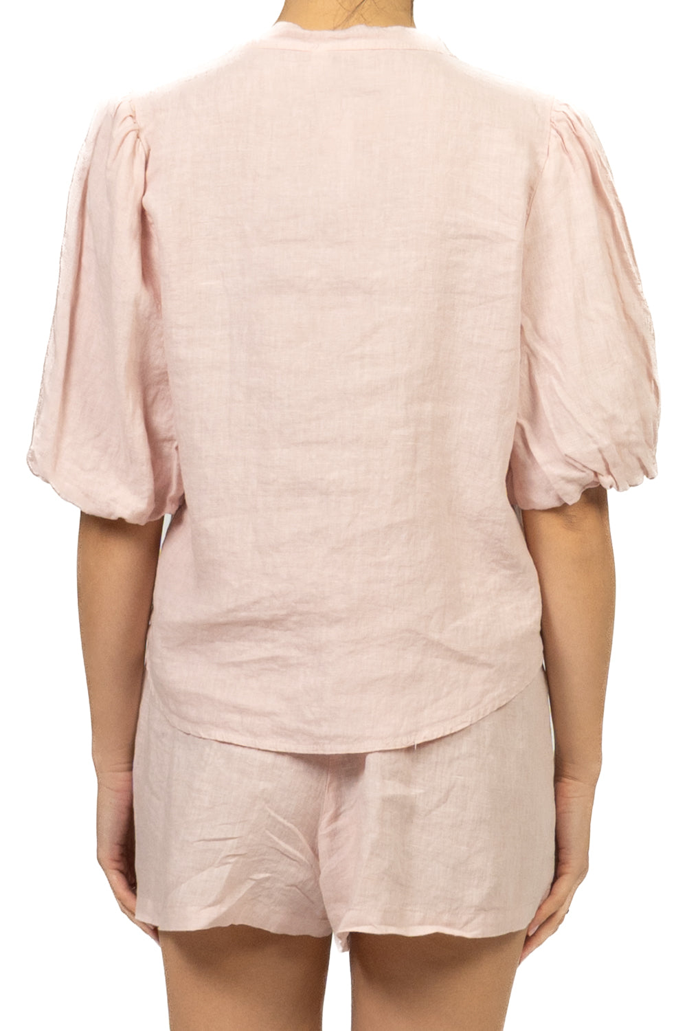 Tensione In - Camicia lino manica a sbuffo Art. S26CJ47