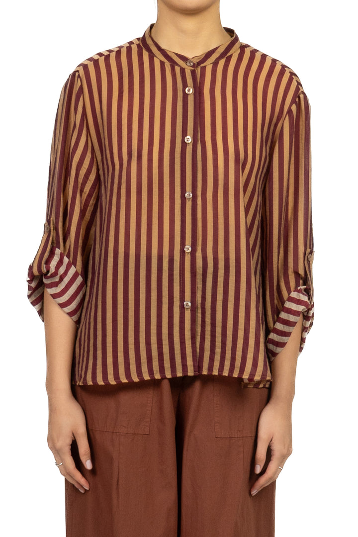 Have One - Camicia rigata collo coreano Art. CVS-Q423