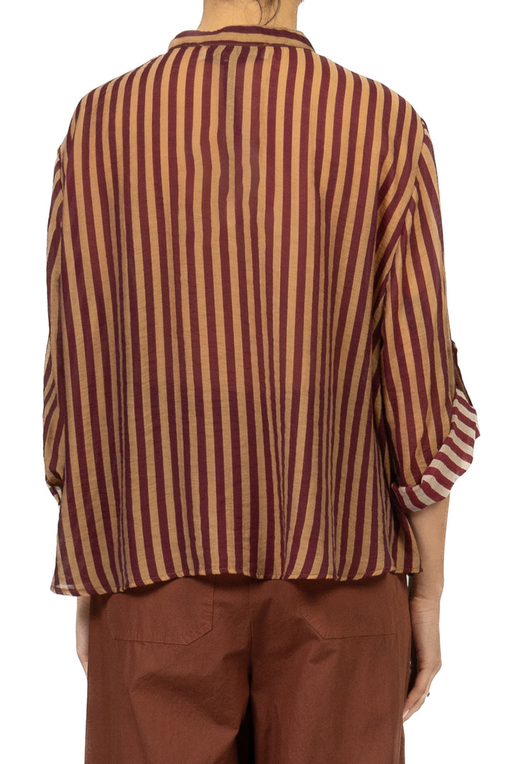 Have One - Camicia rigata collo coreano Art. CVS-Q423