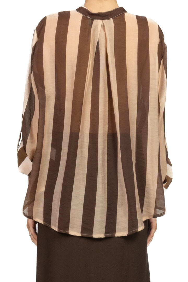 Have One - Camicia rigata collo coreano Art. CVS-Q398