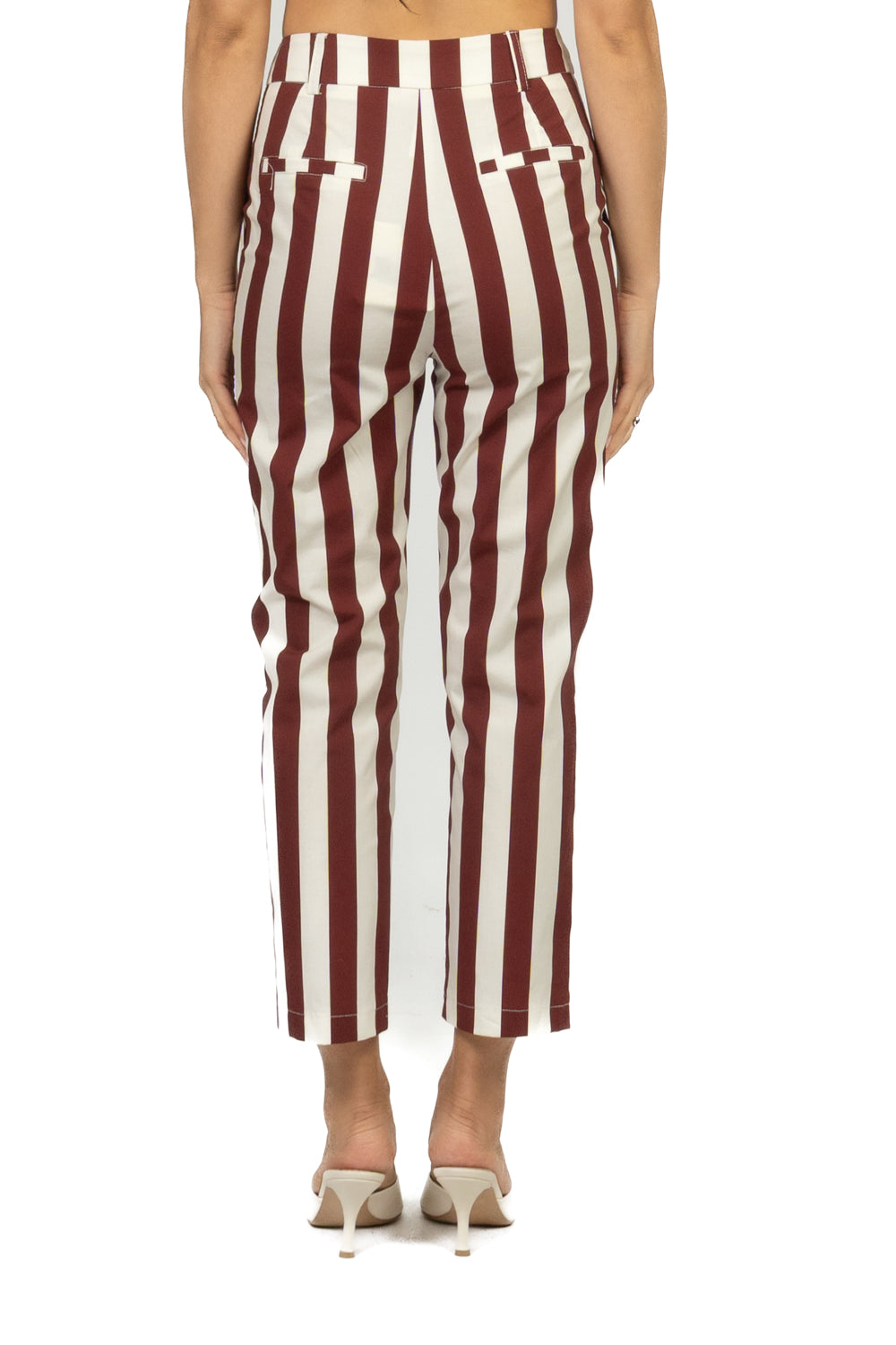 Tensione In - Pantalone sigaretta rigato  Art. 26P5480