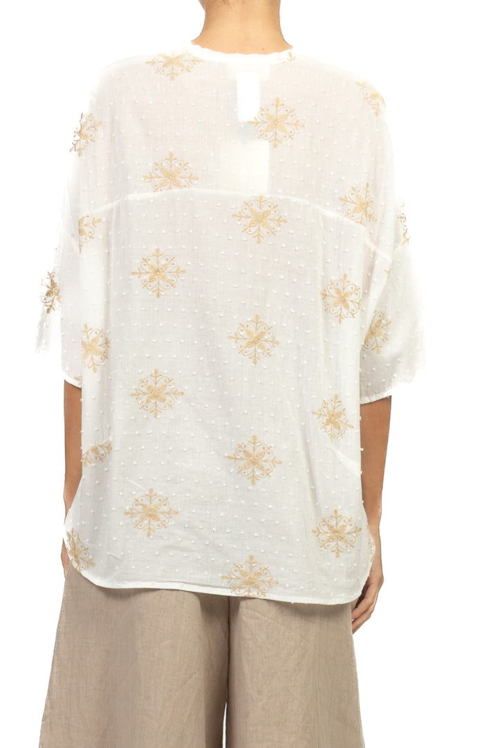 Vicolo - Camicia mussola ricamata Art. TAB2814