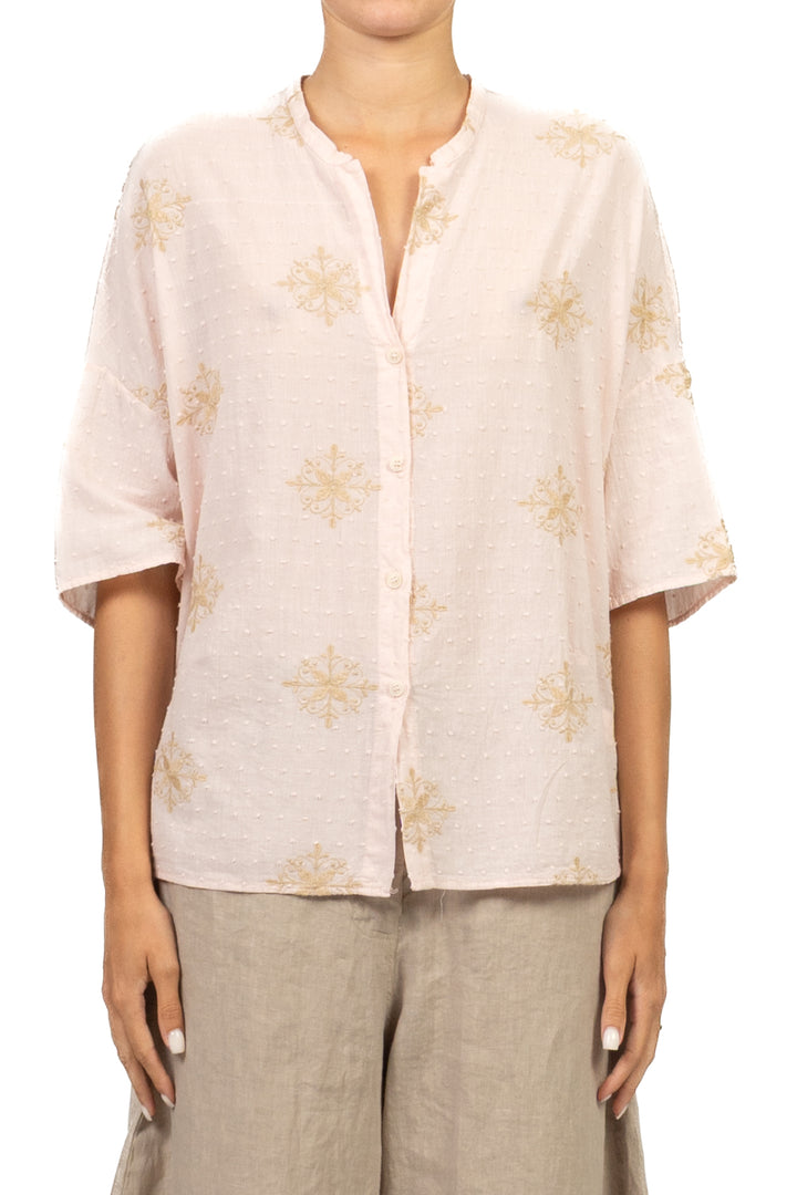 Vicolo - Camicia mussola ricamata Art. TAB2814