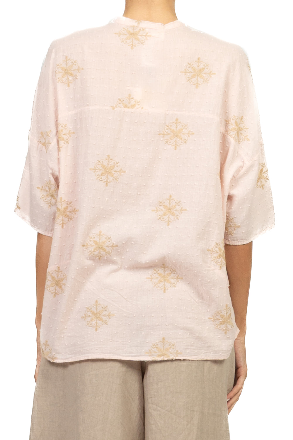 Vicolo - Camicia mussola ricamata Art. TAB2814
