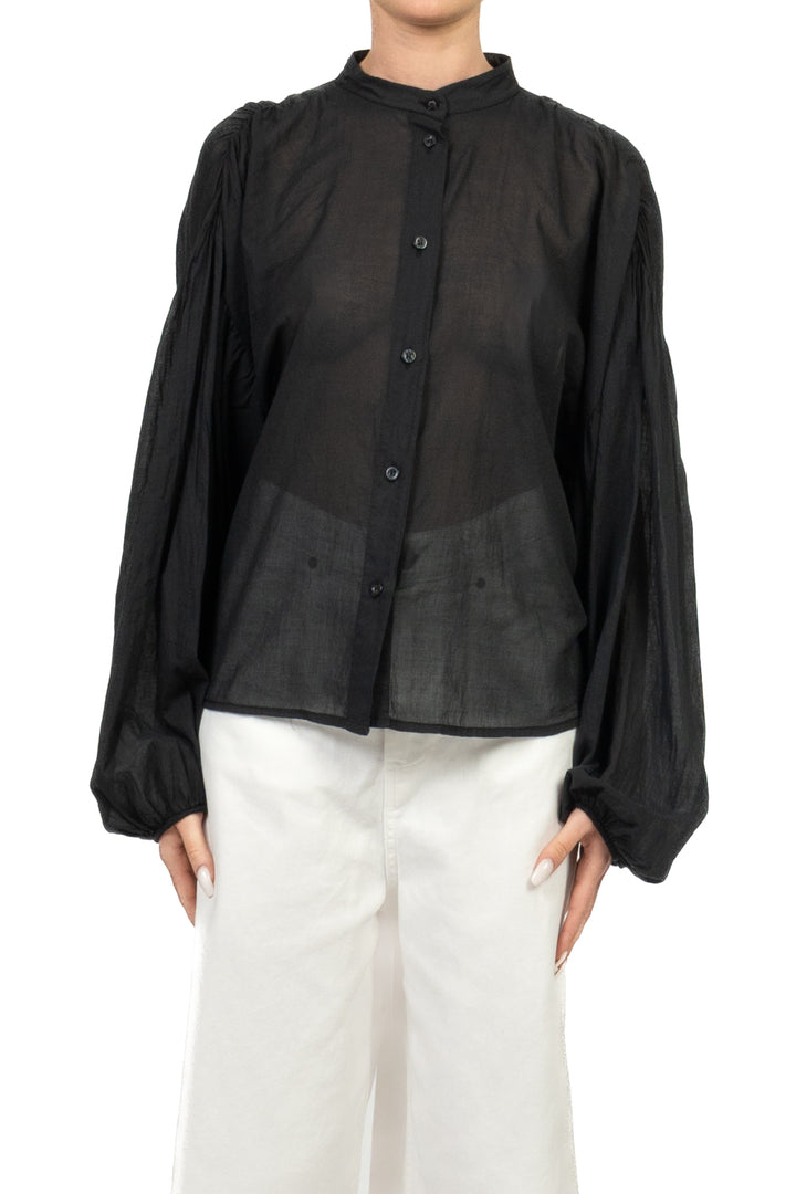 Tensione In - Camicia in mussola manica palloncino Art. PE260303