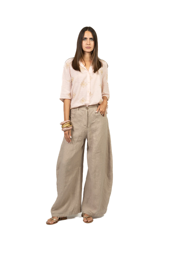 Vicolo - Camicia mussola ricamata Art. TAB2814