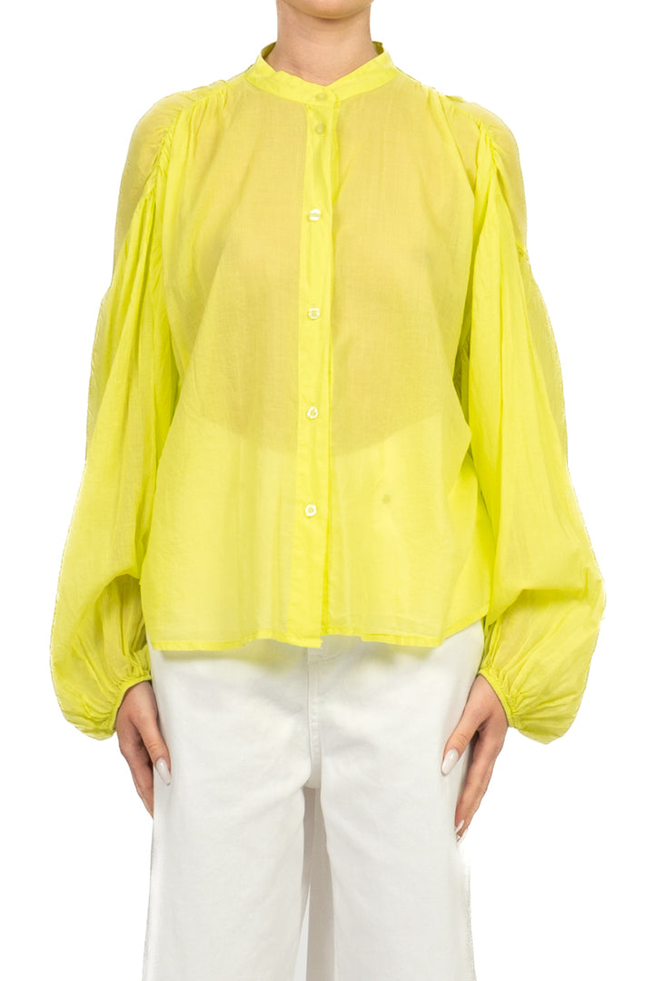 Tensione In - Camicia in mussola manica palloncino Art. PE260303