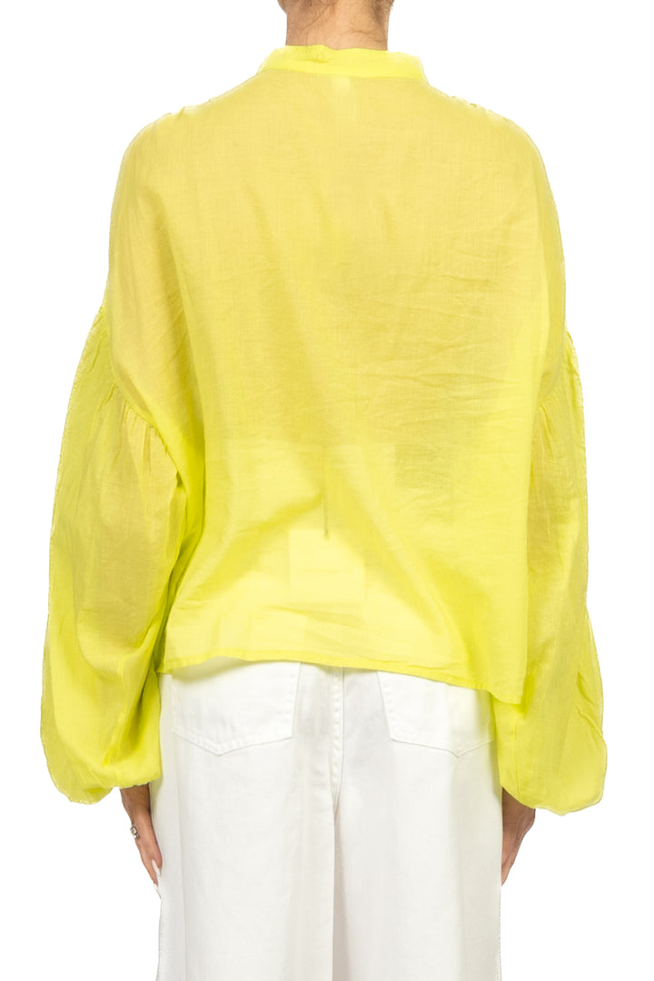 Tensione In - Camicia in mussola manica palloncino Art. PE260303