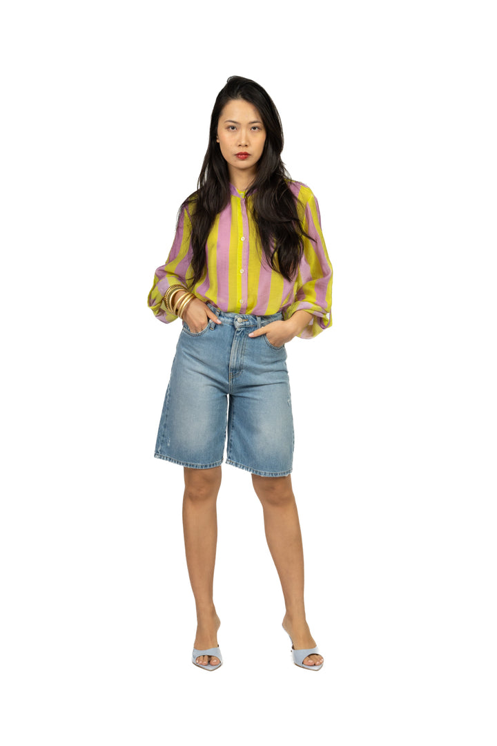 Have One - Camicia rigata collo coreano Art. CVS-Q422