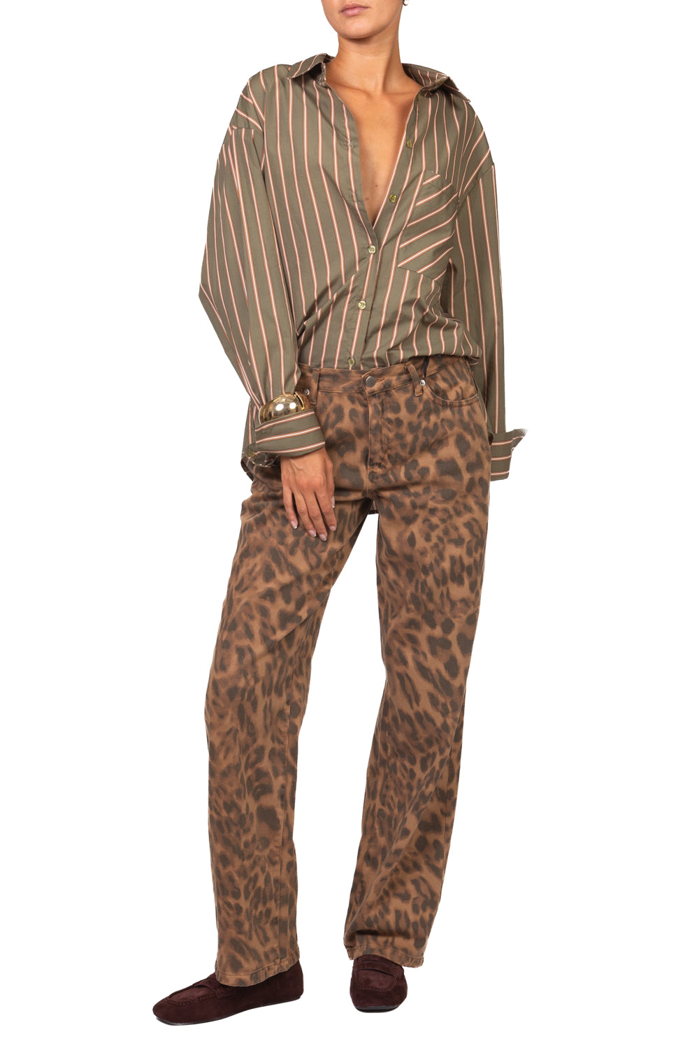 Have One - Camicia gessata con taschino Art. CVL-R073