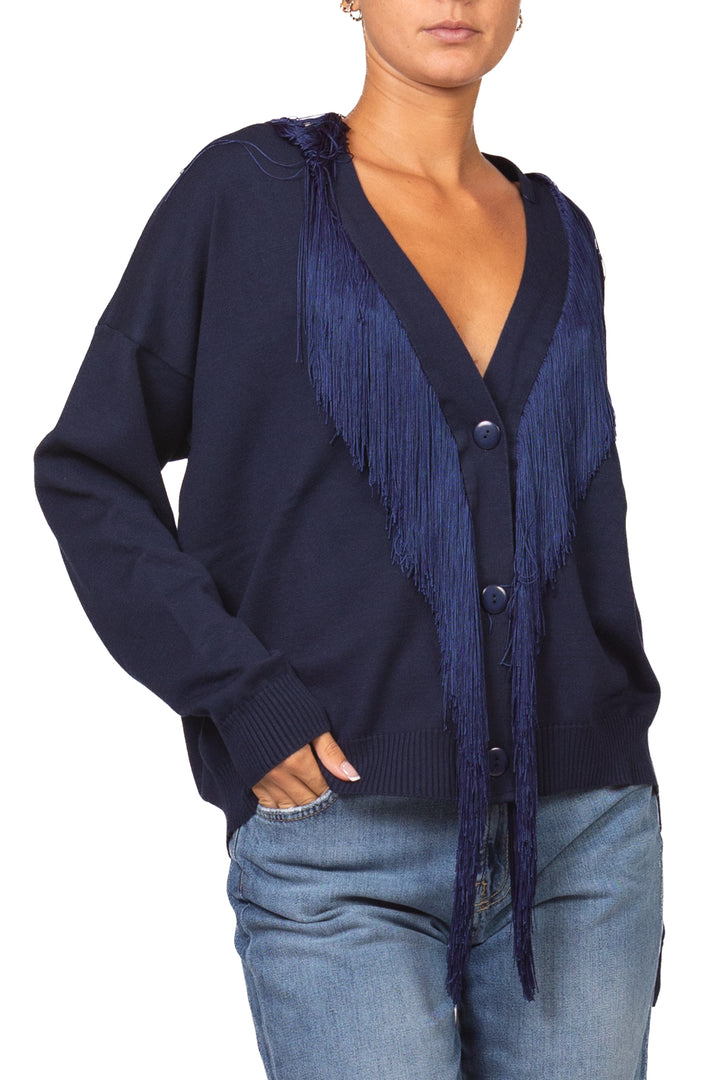 Kontatto - Cardigan frange Art. 3M1874NI