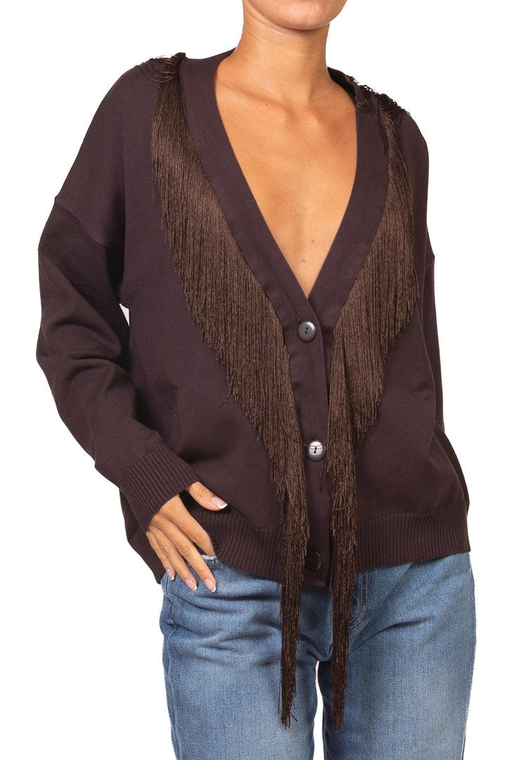 Kontatto - Cardigan frange Art. 3M1874NI