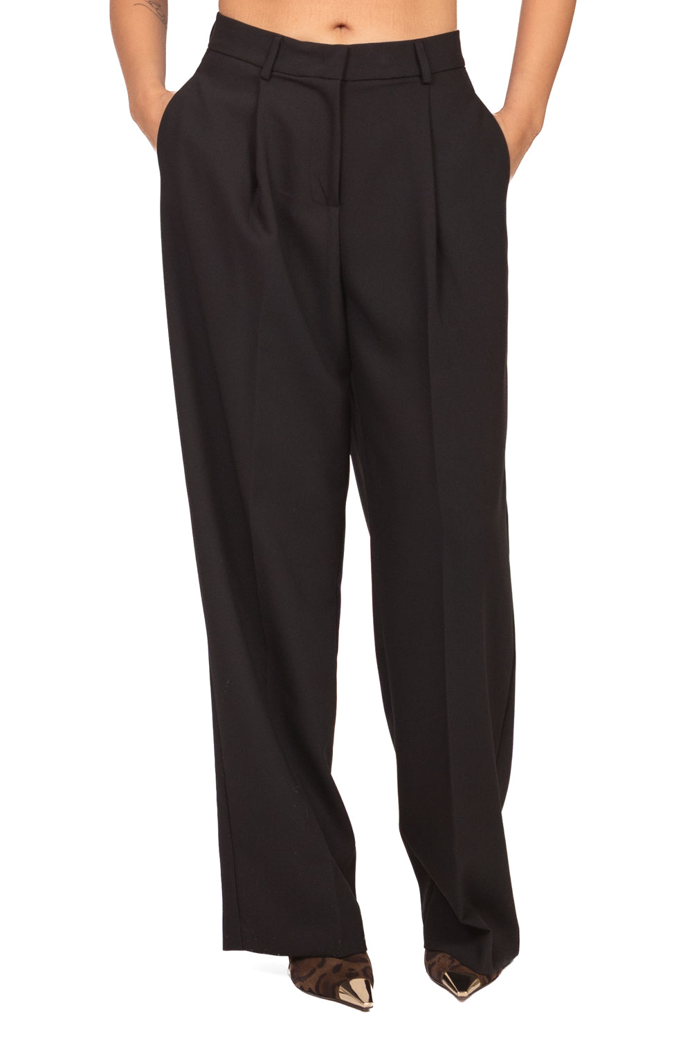 Vicolo - Pantalone palazzo con pinces Art. TAC1115