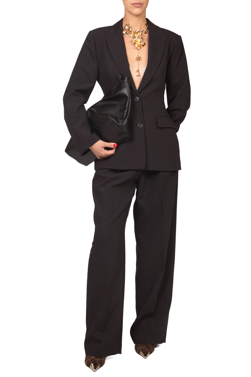 Vicolo - Pantalone palazzo con pinces Art. TAC1115