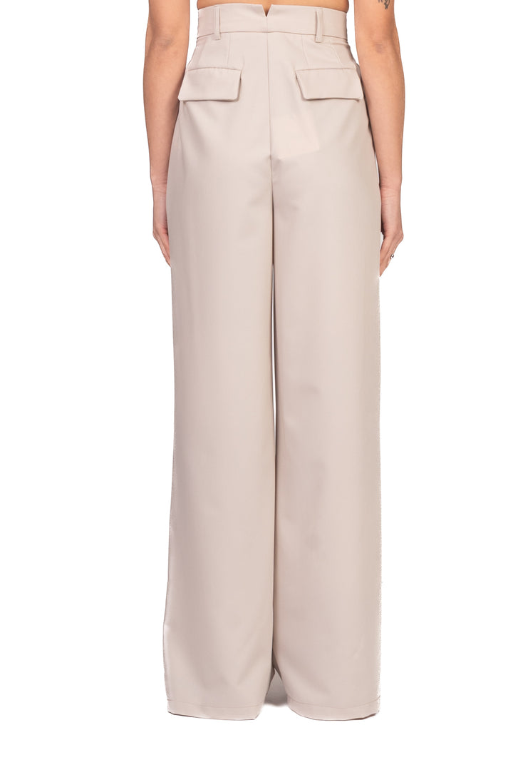 Tensione In - Pantalone palazzo chiusura asimmetrica Art. 26P4364