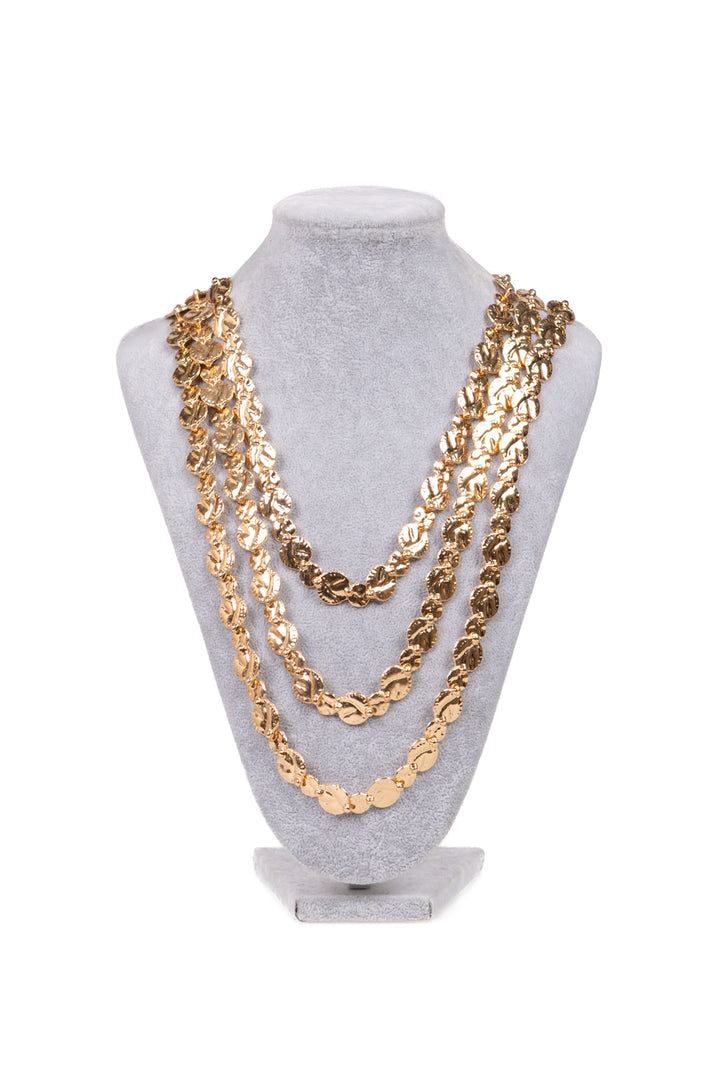 Upper - Collana tre giri martellata