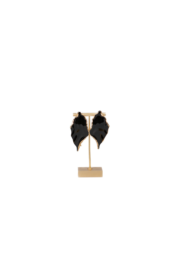 Upper - Orecchino foglia smaltato