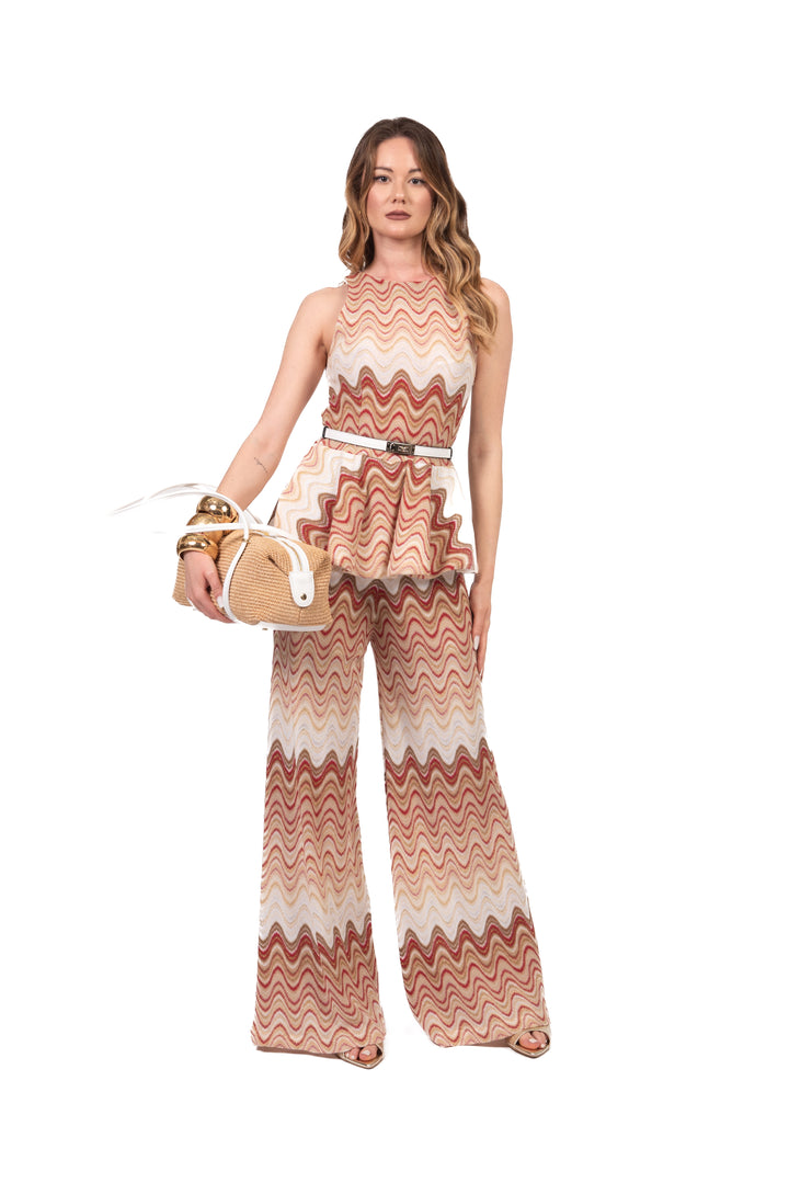 Tensione In - Pantalone fantasia filo lurex Art. S26PG11