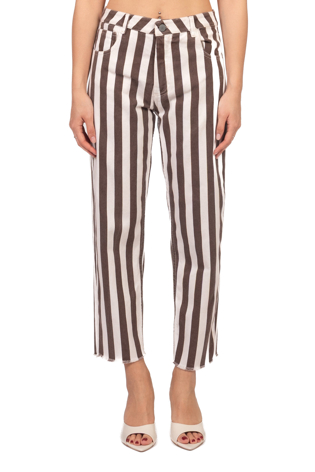 Tensione In - Jeans gamba dritta rigato Art. YQ1625