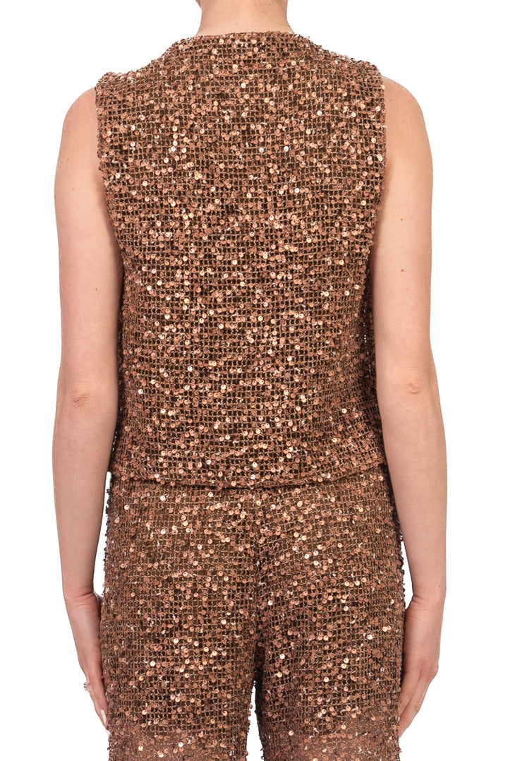 Have One - Gilet traforato micro paillettes Art. LMA-Q018
