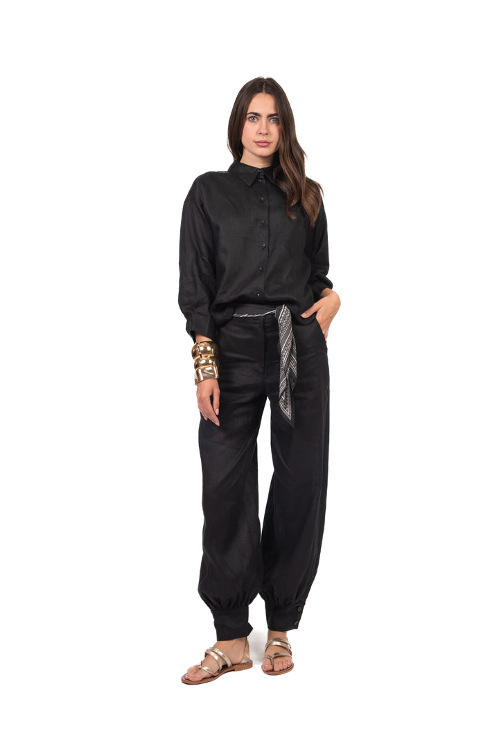 Tensione In - Pantalone jogger in lino Art. S26PF28