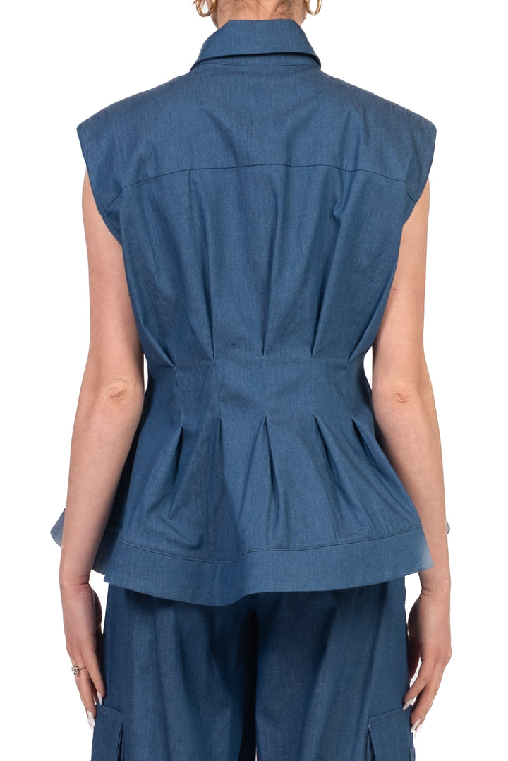 Tensione In - Camicia sfiancata chambray Art. 26C5091