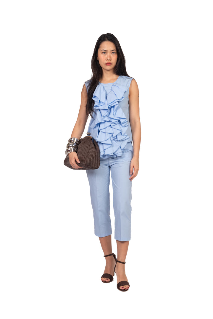Vicolo - Top in cotone con rouches Art. TAB2399