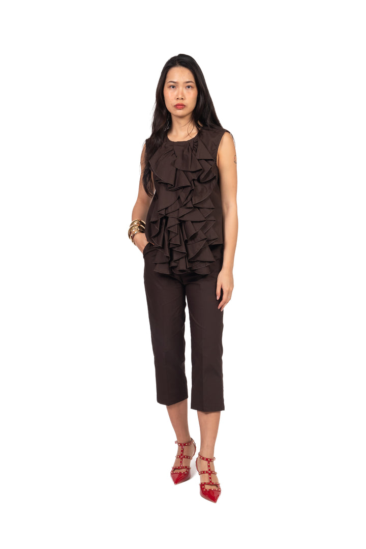 Vicolo - Top in cotone con rouches Art. TAB2399