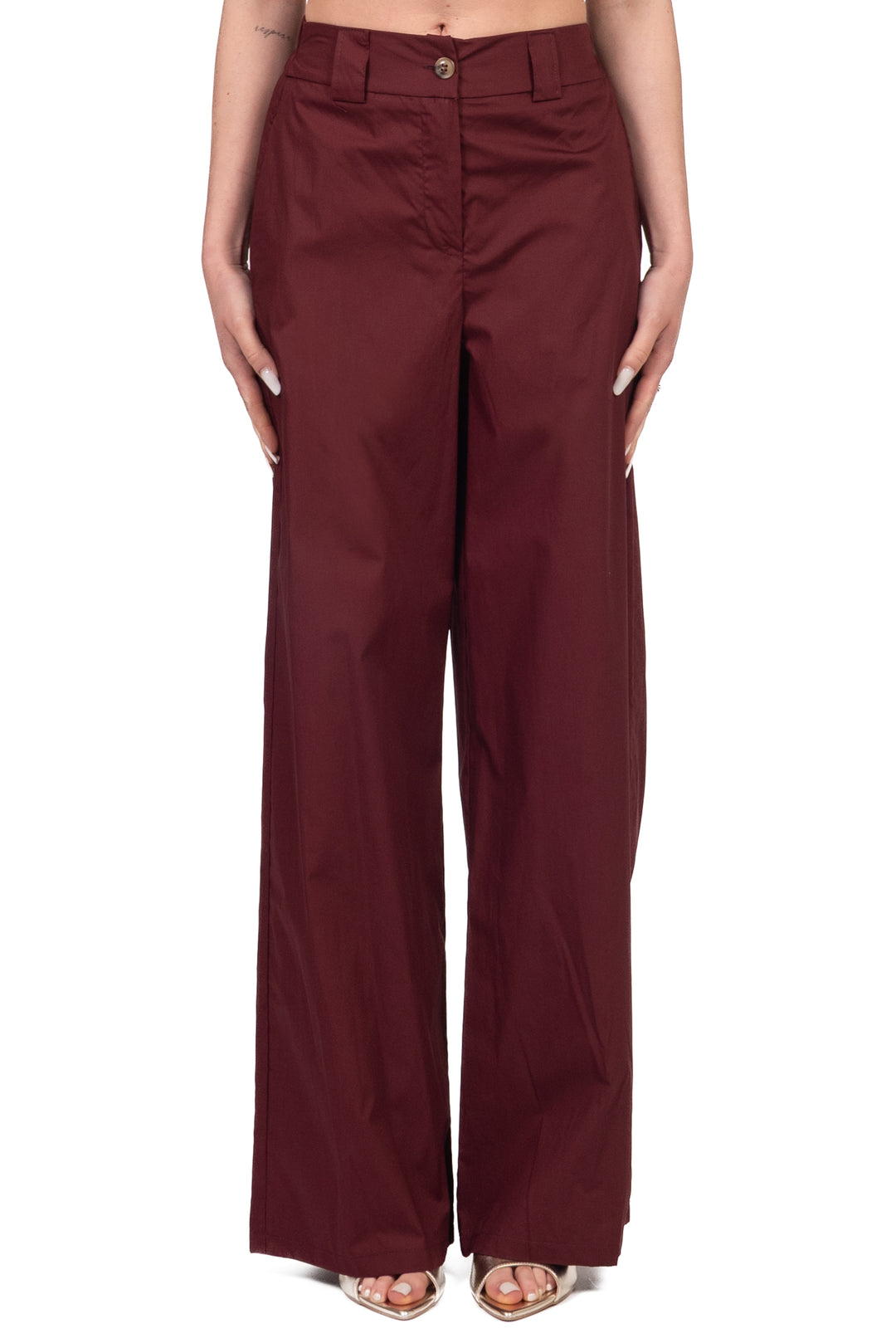 Tensione In - Pantalone palazzo in cotone Art. 26P4934