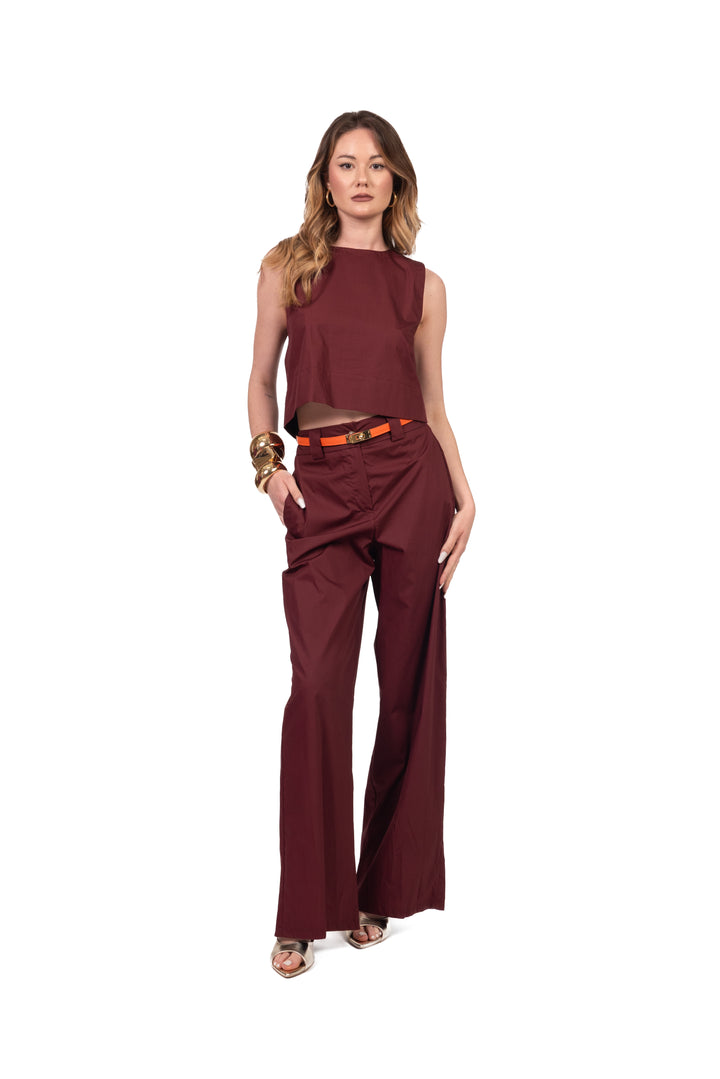 Tensione In - Pantalone palazzo in cotone Art. 26P4934