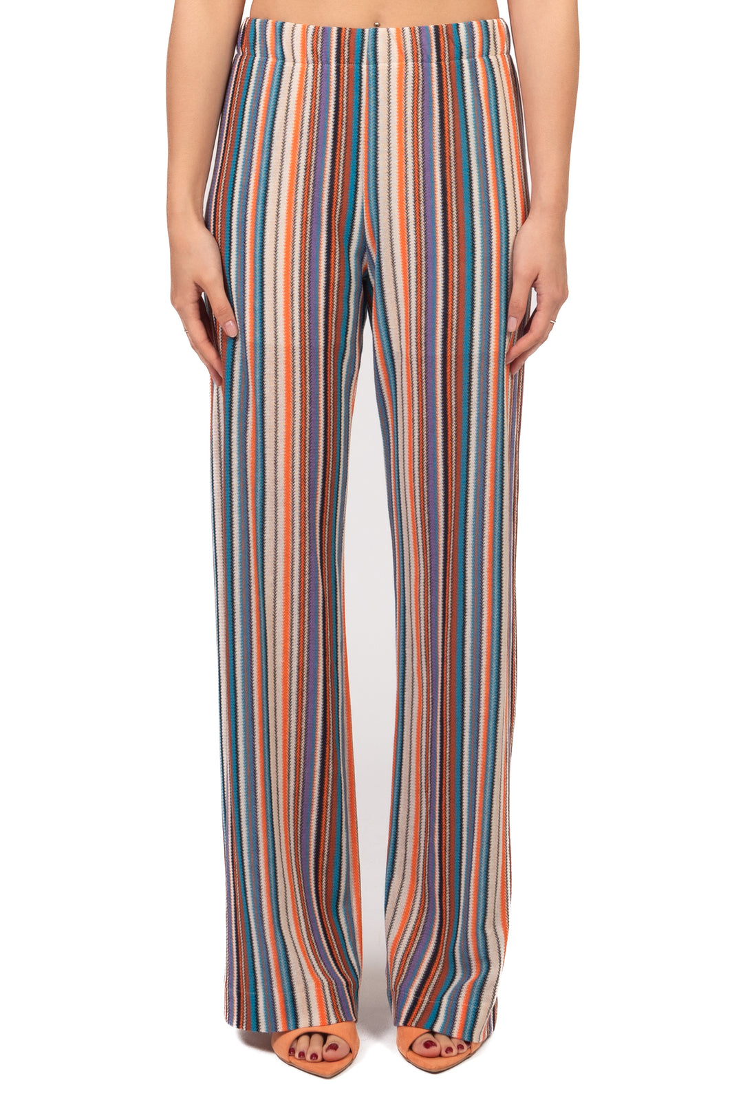 Vicolo - Pantalone rigato multicolor Art. TAB2446