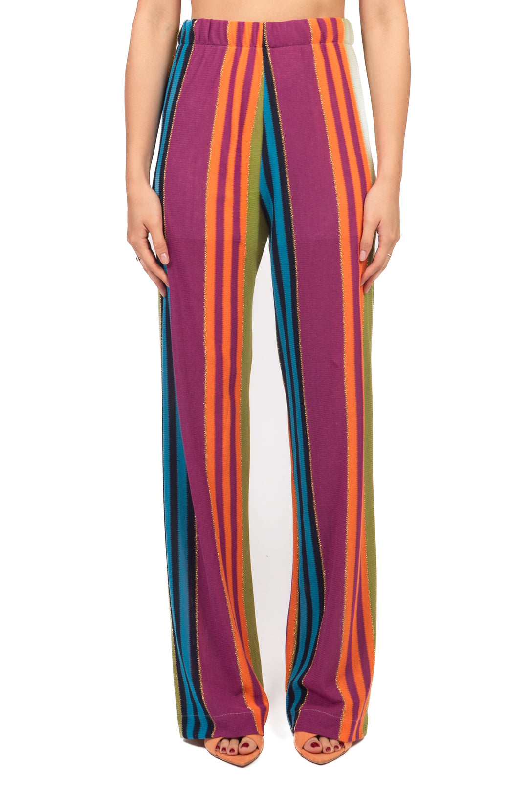 Vicolo - Pantalone multicolor filo lurex Art. TAB2445