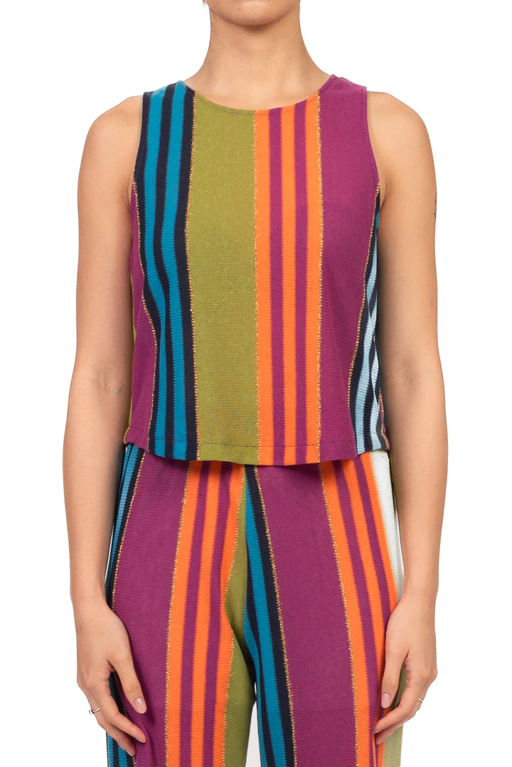 Vicolo - Canotta multicolor filo lurex Art. TAB2444