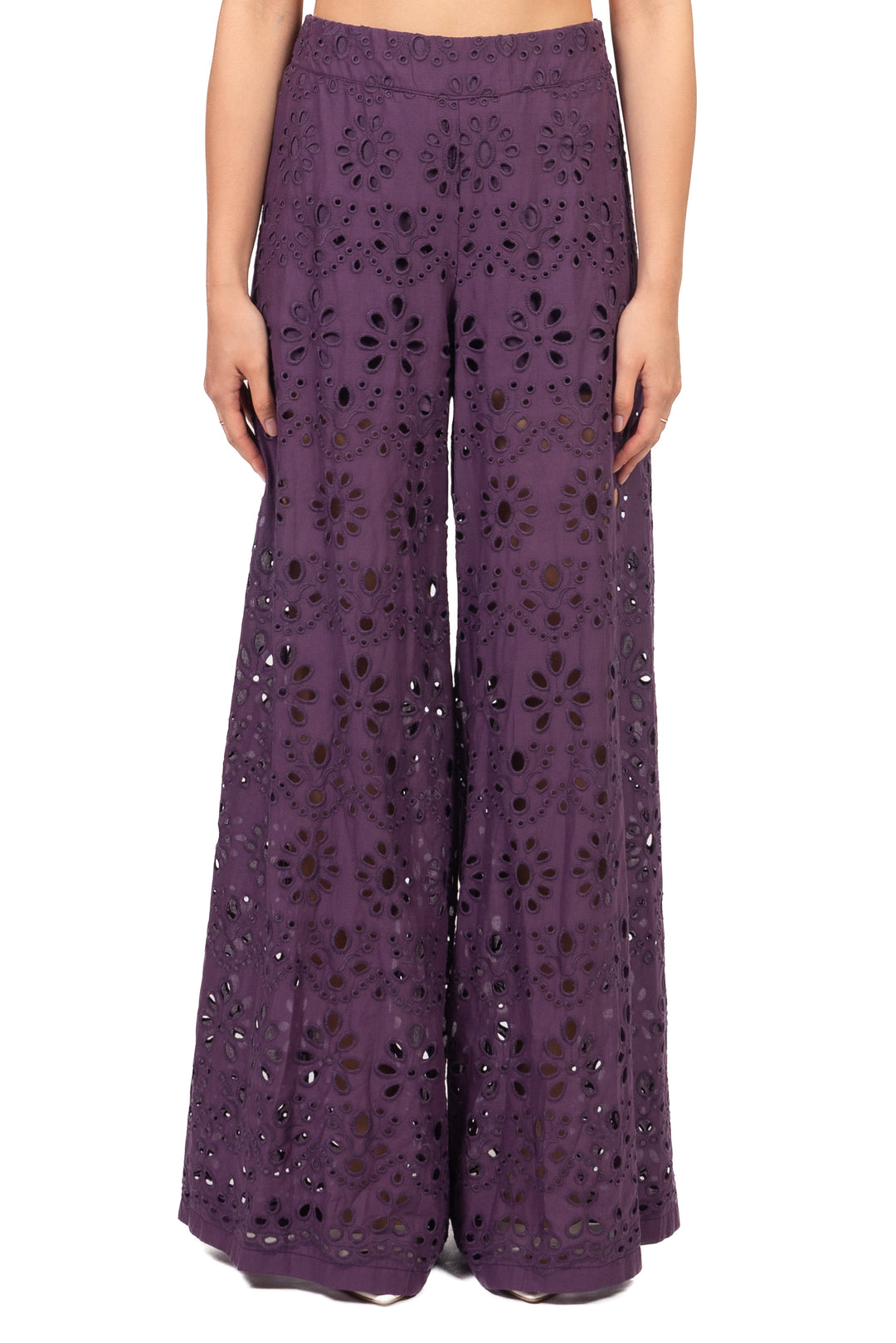 Tensione In - Pantalone palazzo pizzo san gallo Art. S26PC48