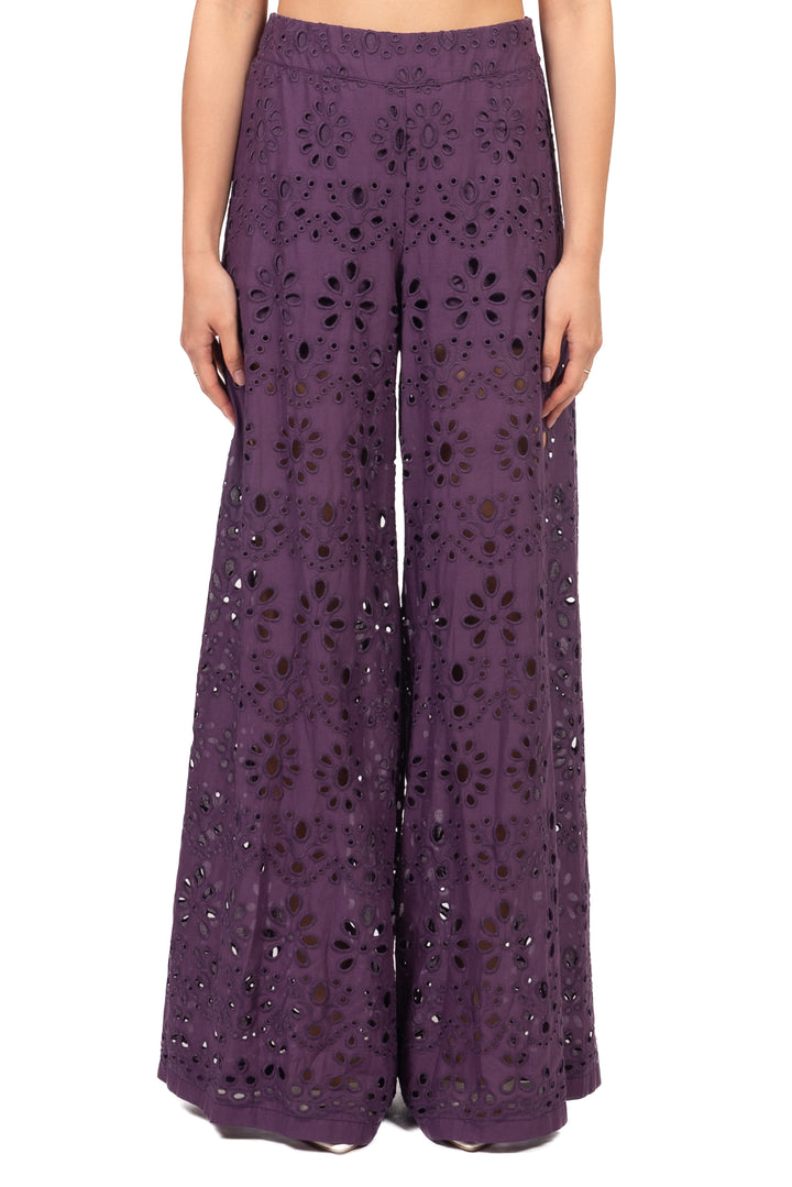 Tensione In - Pantalone palazzo pizzo san gallo Art. S26PC48