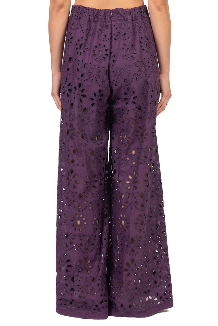 Tensione In - Pantalone palazzo pizzo san gallo Art. S26PC48