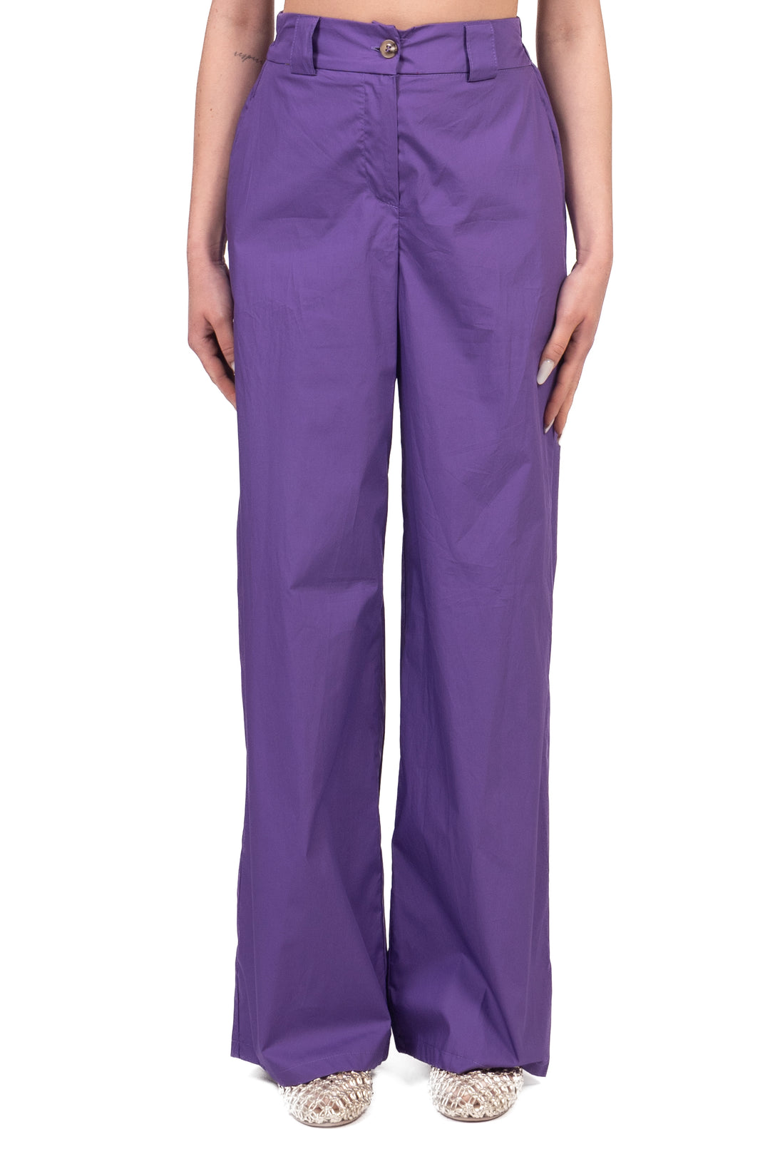 Tensione In - Pantalone palazzo in cotone Art. 26P4934