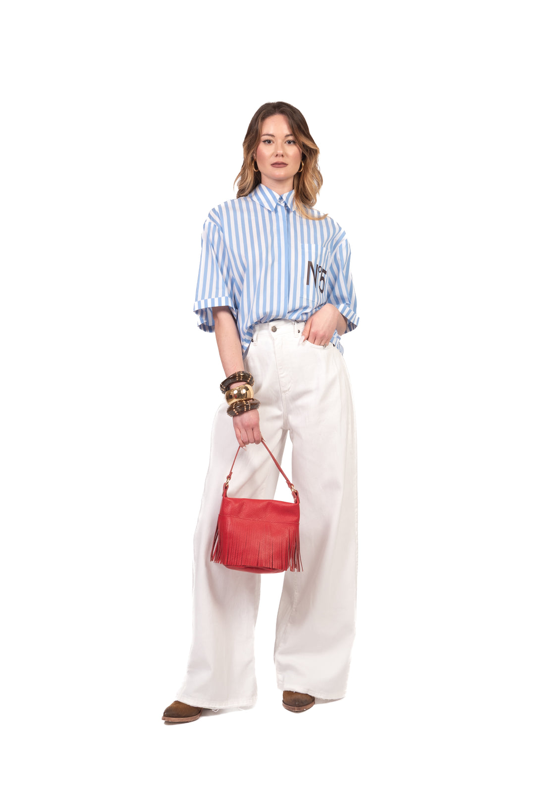 Tensione In - Camicia rigata con taschino n5 Art. 26C5104