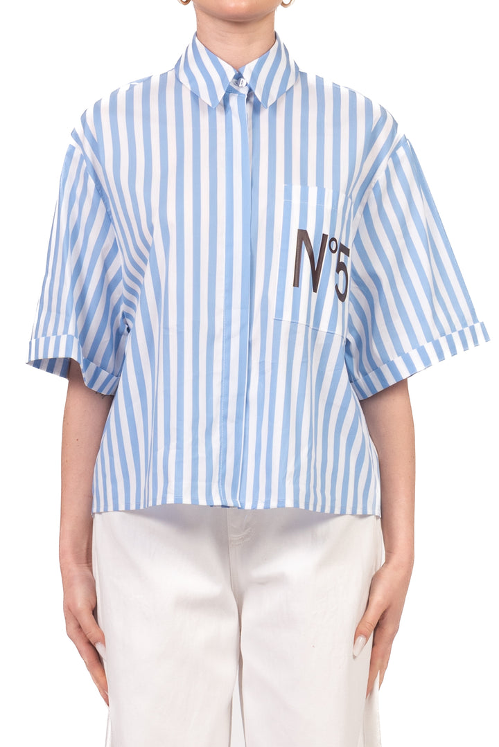 Tensione In - Camicia rigata con taschino n5 Art. 26C5104