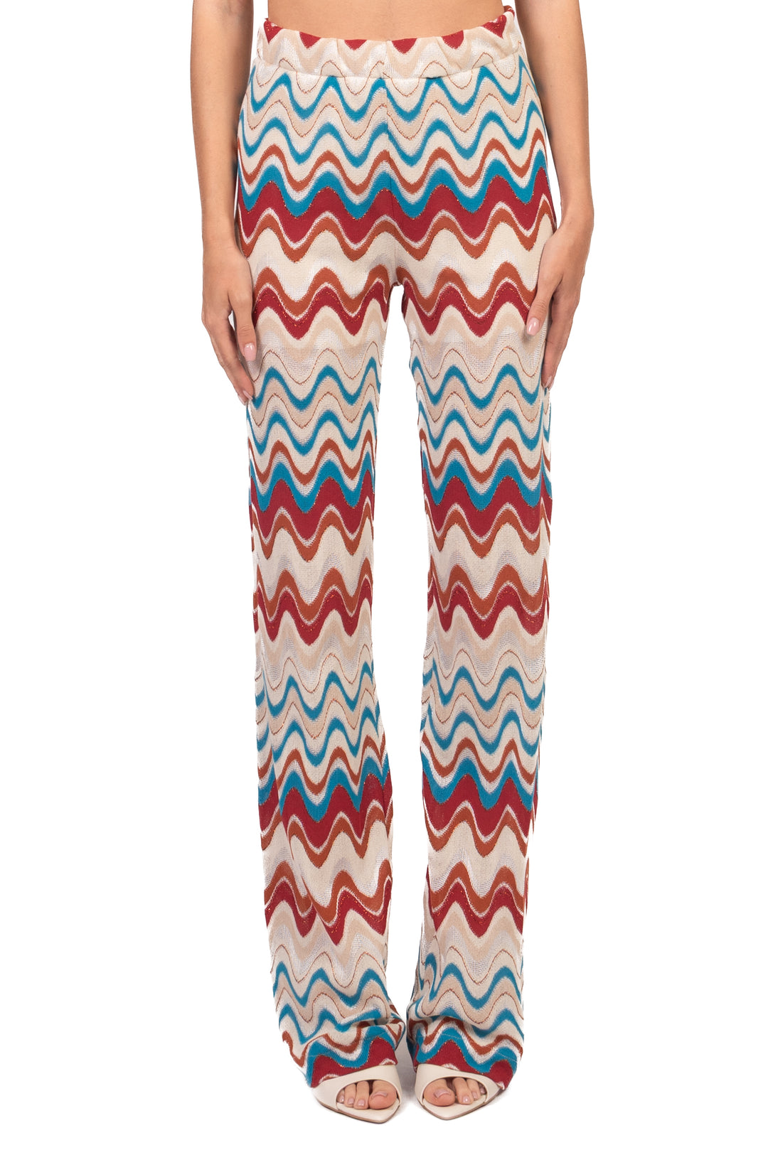 Vicolo - Pantalone fantasia filo lurex Art. TAB2458