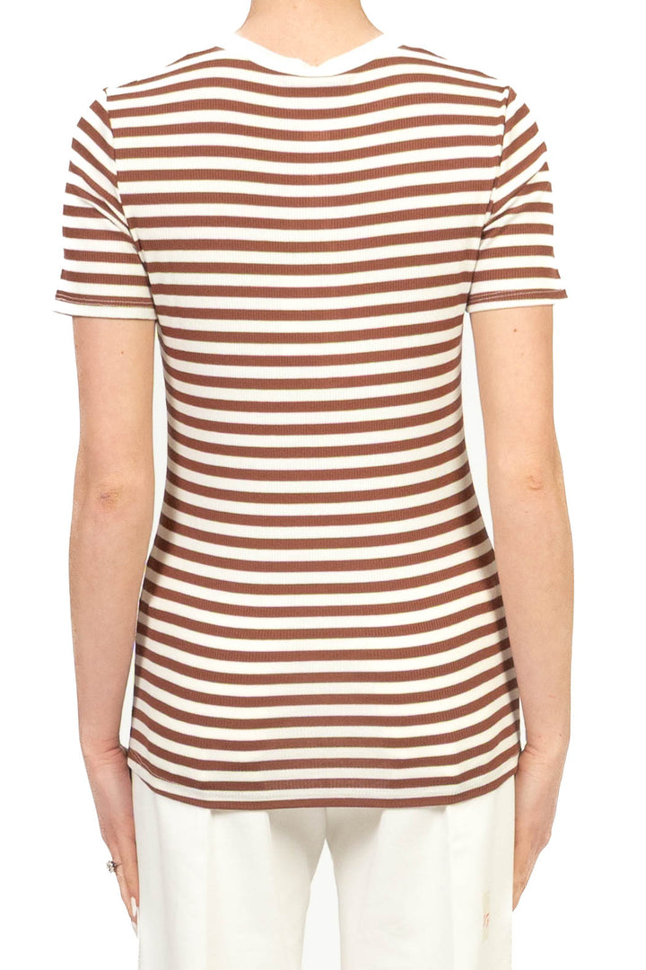 Tensione In - Maglia serafino rigata Art. 21015