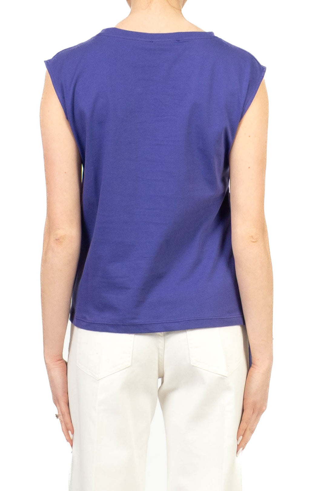 Vicolo - T-shirt smanicata arricciata Art. UAB0364