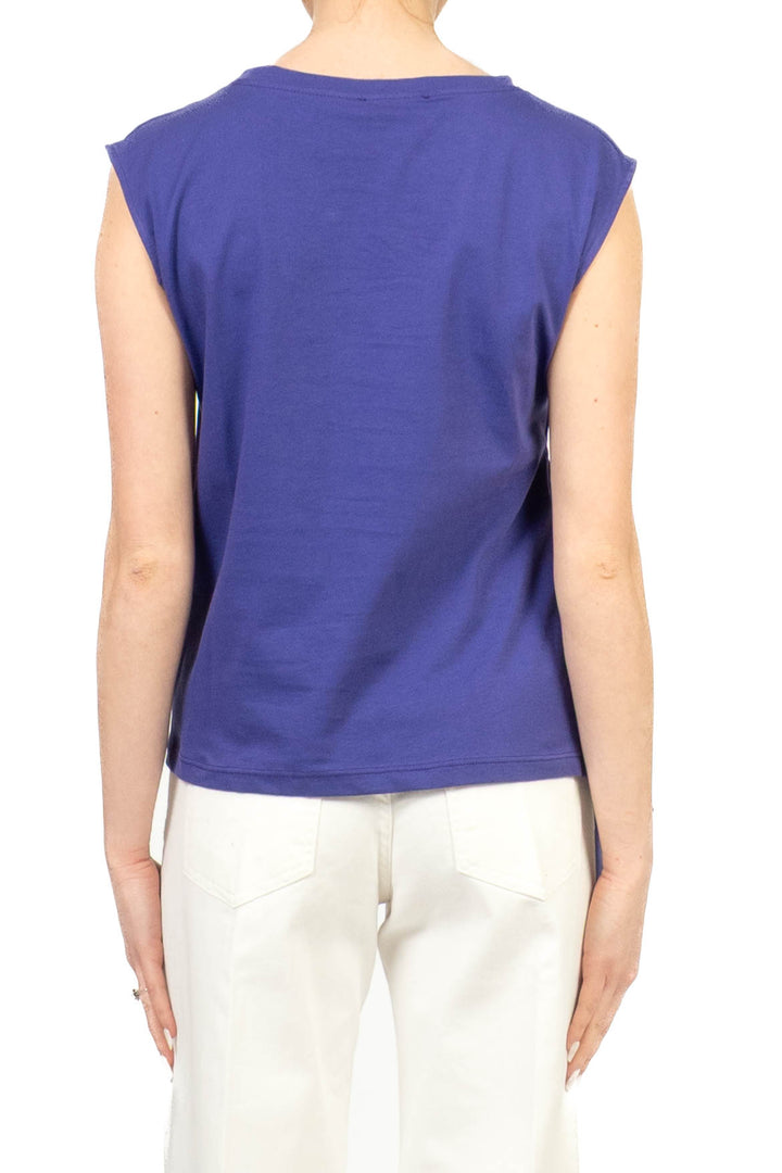 Vicolo - T-shirt smanicata arricciata Art. UAB0364