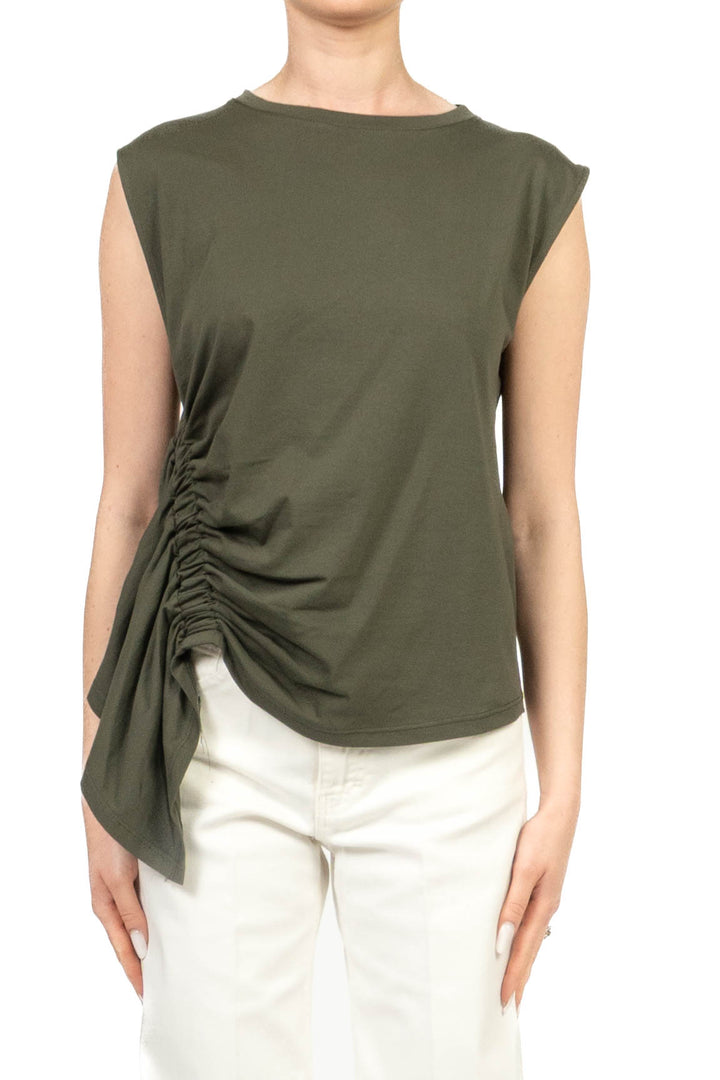 Vicolo - T-shirt smanicata arricciata Art. UAB0364